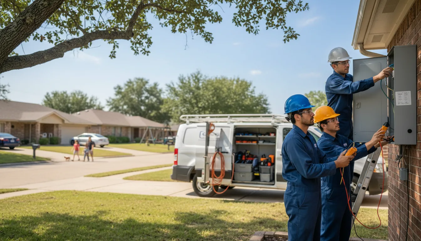 Certified electrician providing emergency electrical services in Veblen, SD